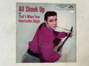 ELVISPRESLEY1957u.s.original 7inch single ALL SHOOK UP and THAT