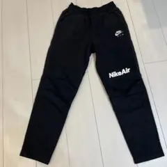 <140㎝〜150㎝>Nike Air 裏起毛 黒パンツ Mサイズ