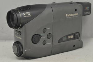 Panasonic NV-S10 Video Movie Camera パナソニック VHS C x15 ズーム ビデオ ムービー カメラ ★ 現状品 ★ 希少 ★ ダビングに！ ★