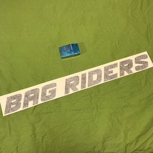 黒　バッグライダース　バナー　抜きステッカー BAG RIDERS USDM エアサス　エアリフト　エアフォース　エアランナー　エアレックス