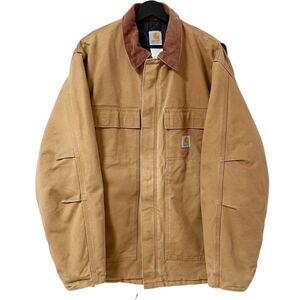 ■激レア■90s USA製 CARHARTT TRADITIONAL COAT L XL カーハート トラディショナルコート ダック デトロイト ジャケット ビンテージ