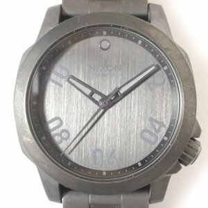 美品 NIXON ニクソン THE RANGER 40 クォーツ 3針式 アナログ メンズウォッチ 腕時計 グレー系ベルト×ブラック文字盤 02