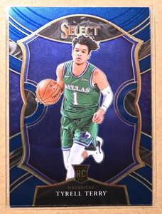 TYRELL TERRY (タイレル・テリー) 2020-21 SELECT CONCOURSE ROOKIE ルーキー トレーディングカード 91 【NBA,ダラスマーベリックス,MAVS】