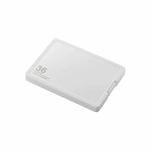 エレコム　SD/microSDカードケース(プラスチックタイプ)　CMC-SDCPP36WH