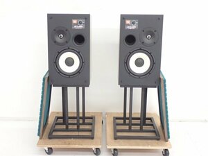 【良品】JBL L82 Classic ブルー 2WAYブックシェルフ型スピーカー ペア JS80 STAND BLK スタンド付 ジェービーエル ◆ 6EA2E-1