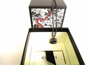 【展示保管品】 グッチ GUCCI インターロッキング G ペンダント スターリングシルバー ネックレス メンズ レディース