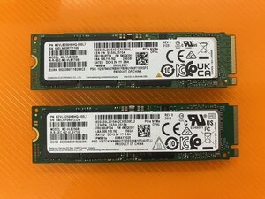 SAMSUNG m.2 256GB SSD 2280 PCIe NVMe フォーマット済 2個SET MZ-VLB256B 98559