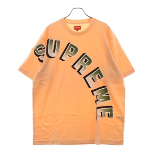 SUPREME シュプリーム 18SS Gradient Arc Top アーチロゴプリントクルーネック半袖Tシャツ オレンジ