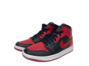 20年製 NIKE (ナイキ) AIR JORDAN 1 MID BRED エアジョーダン1ミッド ブレッド スニーカー 554724-074 27cm US9 赤×黒 メンズ/028