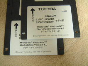 送料最安 140円 FDT22：東芝 ドライバーディスク　TOSHIBA　Equium 6260D1/6300D1/6300R1/6230R1用　2枚組＋システム修復FD