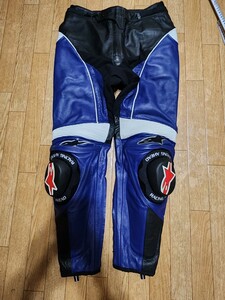 【４８L相当】アルパインスターズ　レーシングレザーパンツ　バイク ライディング ライダース　alpine stars 革パンツ　DAINESE