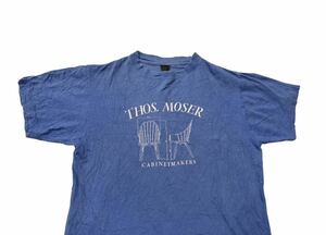 80s THOS MOSER cabinetmakers Tシャツ ビンテージ トーマス モーザー 家具 椅子 イームズ ジャンプルーヴェ VITRA 企業 ハーマンミラー