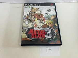 メタルスラッグ 3　ディスク良品 SONY ソニー PS2 プレイステーション2 動作確認済　SAKA14