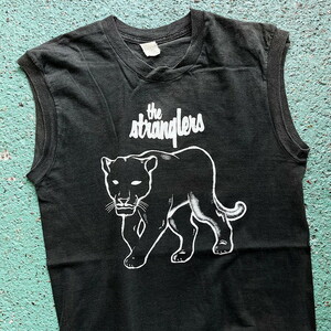 80年代 The Stranglers ストラングラーズ FELINE ノースリーブ バンドTシャツ メンズS相当 レディース M相当