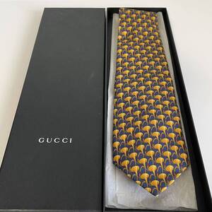 グッチ（GUCCI） ラッパ柄ネクタイ