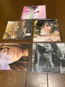 中島美嘉　シングル5枚 その１　全品美品・帯付き　『桜色舞うころ』『CRY NO MORE』『LEGEND』『STARS』『ALL HANDS TOGETHER』