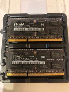 ELPIDA PC3-12800S 4GB2 8GB Macbook 純正　メモリ DDR3-1600