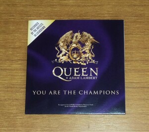 オフィシャルサイト限定　CDシングル　QUEEN + ADAM LAMBERT / YOU ARE THE CHAMPIONS　クイーン + アダム・ランバート