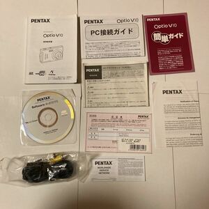 デジタルカメラ PENTAX Optio V10 説明書 ソフトウェア AVケーブル PC接続ガイドなど