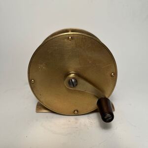 Vintage Brass Center Pin Fly Fishing Reel Made in ENGLAND 