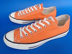 12608■美品 MADE IN JAPAN CONVERSE ALLSTAR LOW 日本製 コンバース オールスター ロー カット オレンジ US 81/2 27 cm 9MHP