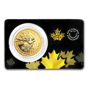 [保証書・カプセル付き] 2017年 (新品) カナダ ヘラジカ 純金 1オンス 金貨