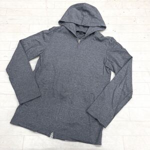 1564◎ UNITED ARROWS ユナイテッド アローズ トップス トレーナー パーカー ジャケット フルジップ 無地 グレー レディースM