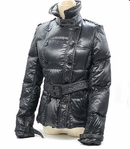 バーバリー BURBERRY ダウン ジャケット ブラック 黒 ナイロン レディース ファッション 上着 季節物 秋冬 サイズ UK8 USA6 ITA40 6-3-552