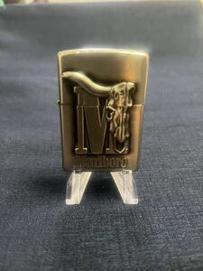 人気懸賞品zippo’98ジッポ ーマールボロＭ水牛重厚メタル非売品USEDカウボーイロングホーンアドベンチャーコンパス