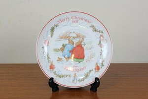 ウェッジウッド　クリスマス　ピーターラビット　限定　イヤープレート　1997年　イギリス　WEDGWOOD　飾り皿　B232-5