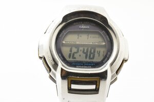 稼働品 カシオ ジーショック THE G ラウンド シルバー デジタル GW-600DJ タフソーラー メンズ 腕時計 CASIO G-SHOCK