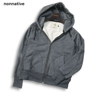 nonnative × REIGNING CHAMP ノンネイティブ NN-C1851 秋冬 裏起毛★ フルジップ スウェット パーカー Sz.S メンズ　I4T04084_C#N