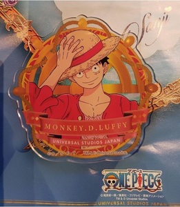 774◇ルフィ・オリジナルアクリルコースター USJ 2024 ONE PIECE サンジの海賊レストラン ワンピース 限定 希少 ユニバーサルスタジオ