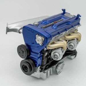 日産　スカイライン　R34GTR　1/4 RB26 スケール エンジン - 組み立て済み - ブルー