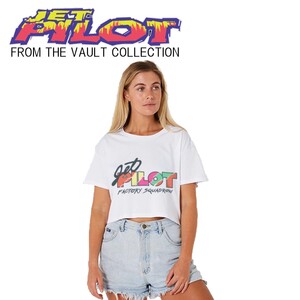 ジェットパイロット JETPILOT ビンテージ 2024 Tシャツ 送料無料 スクワドロン レディース Tシャツ S23505 ホワイト 12/L