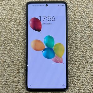 &【売り切り】美品 ZTE SoftBank あんしんファミリースマホ A303ZT ブラック 128GB AI TRIPLE CAMERA 利用制限◯ 初期化済み Android