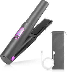 ミニヘアアイロン コードレスヘアアイロン 充電式 2way 海外対応