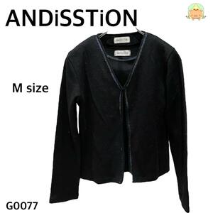 Ｇ0077 ②ANDISSTION【M】ジャケット　インナーセット　冠婚葬祭　シンプル