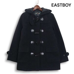 EASTBOY イーストボーイ 秋冬 中綿♪ ウール スクール ダッフルコート Sz.9　レディース ダークグレー 女子 学生 通学　K4T02318_C#N