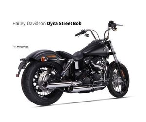 【送料800円】IRONHEAD(アイアンヘッド) HARLEY-DAVIDSON DYNA(ダイナ) STREET BOB(ストリートボブ) HC1-3C 2本出 スリップオン マフラー