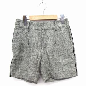 グリーンレーベルリラクシング ユナイテッドアローズ green label relaxing パンツ ショート コットン 綿 36 グレー /FT レディース