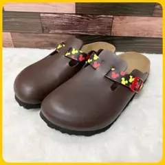 未使用級 Disney ビルキー BIRKENSTOCK サボサンダル 靴 革