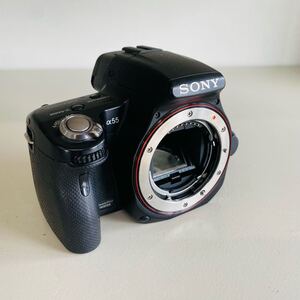 【1円】〈電源つきます〉 SONY α55 32A20 SLT-A55V ソニー ボディ