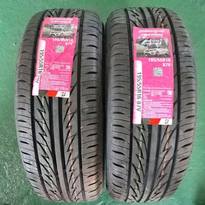 【未使用新品】ブリジストン テクノスポーツ 195/55R16 87V ２本 BRIDGE STONE TECHNO SPORTS カローラ プリウス シエンタ フィット等