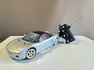 電動RCカー　ホンダNSXボディ　1：10スケール 全長43.5㎝/SANWA部品/　プラボ付き USED　未テスト