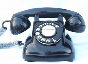 昭和レトロ　4号黒電話　整備済　中古美品　光回線可　モジュラー仕様　製造時期1972.1