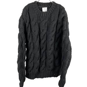 ビズビム(VISVIM) AMPLUS FISHERMAN HAND-KNIT (black)