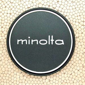 ミノルタ Minolta かぶせ式 メタルレンズキャップ 内径57Φ55mmフィルター用（中古）