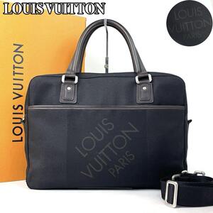 極美品 LOUIS VUITTON ルイヴィトン ダミエ ジェアン ヤック ビジネスバッグ ブリーフケース 2way ハンドバッグ Ｍ93082 男女兼用 黒 人気