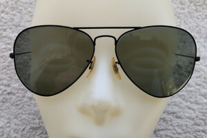 B&L RAYBAN ボシュロム レイバン AVIATOR アビエーター 砂打ちなし グレー系レンズ size58/14 